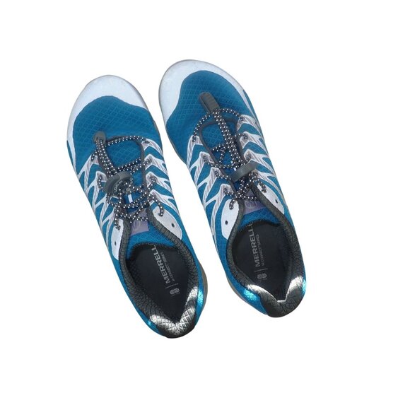 Merrell Bare Access Ultra Running Shoe -‎ Women's 8 blue 0 drop Minimalist - Picture 1 of 8